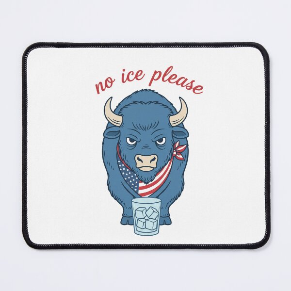 Item preview, Grumpy Bison No Ice Please - American Flag Bandana designed and sold by Merchifyme2000.
