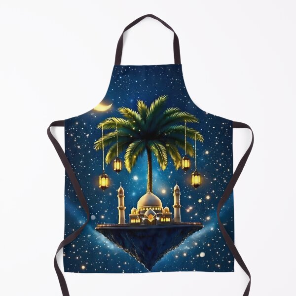 Item preview, Floating Islamic Night Landscape – Spiritual Mosque Art Print, Celestial Ramadan Decor, Dreamy Nocturnal Wall Art designed and sold by Fifidesign00.