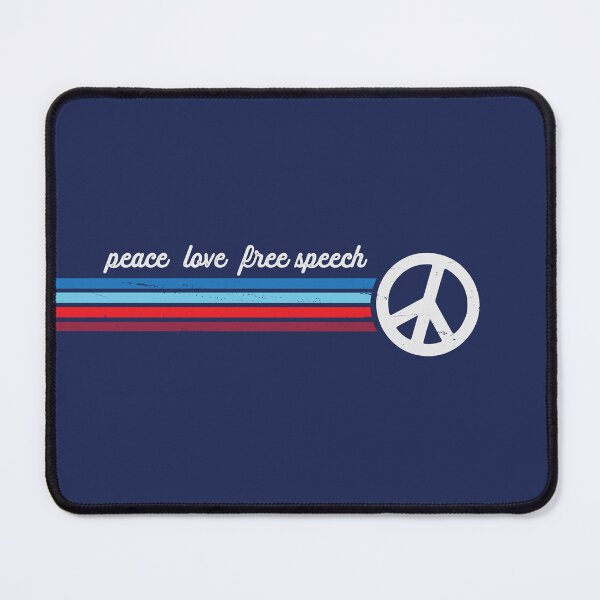 Item preview, Peace Love Free Speech designed and sold by jitterfly.