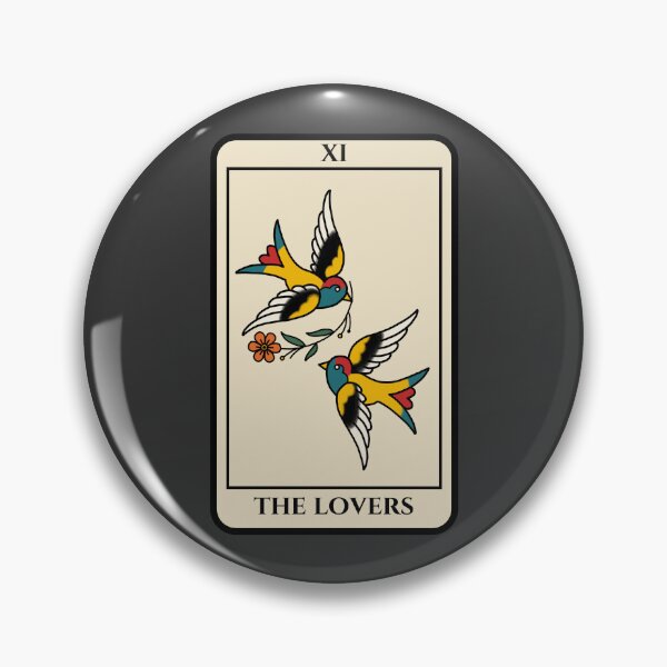 Item preview, The Lovers XI – Traditional Tattoo Tarot designed and sold by ScotiaInk.
