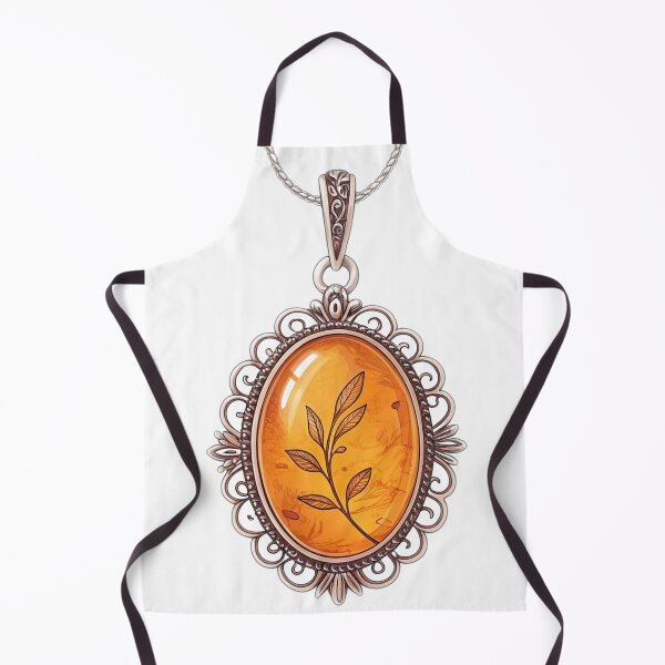 Item preview, Baltic Amber Pendant Sticker — “Frozen Light” Botanical Relic | Vintage Filigree Jewelry Art designed and sold by VivoStudio.