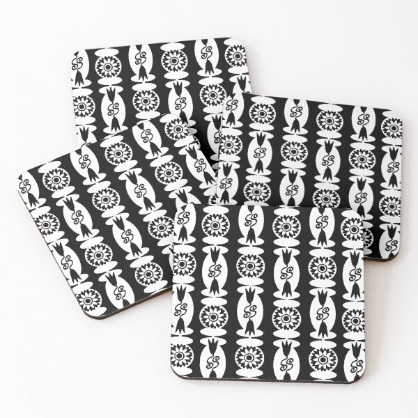 Item preview, Black & White Vertical Alternating Beads designed and sold by Digitalmyth's Designs.