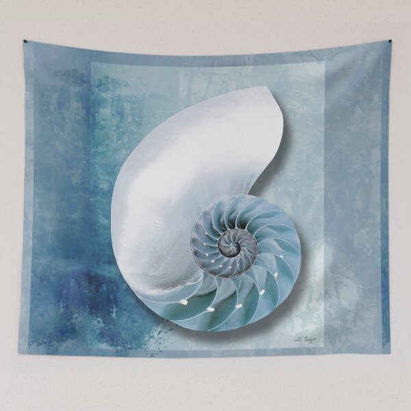 Item preview, Soft White Nautilus Shell designed and sold by Sharon Cummings Art.