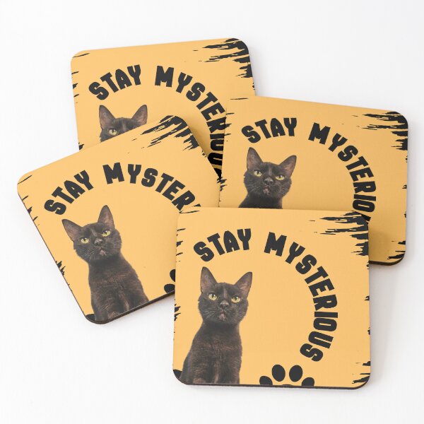 Item preview, Stay Mysterious Black Cat designed and sold by Bymonale.