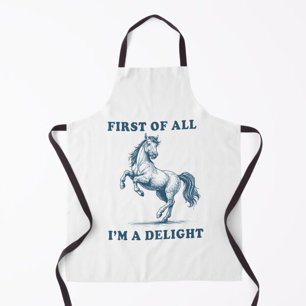 Item preview, First of All I’m a Delight – Funny Horse Illustration designed and sold by Senkov.
