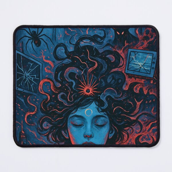 Item preview, Psychological Horror Notebook – Demons in Your Mind designed and sold by Anomaly 404 Error.