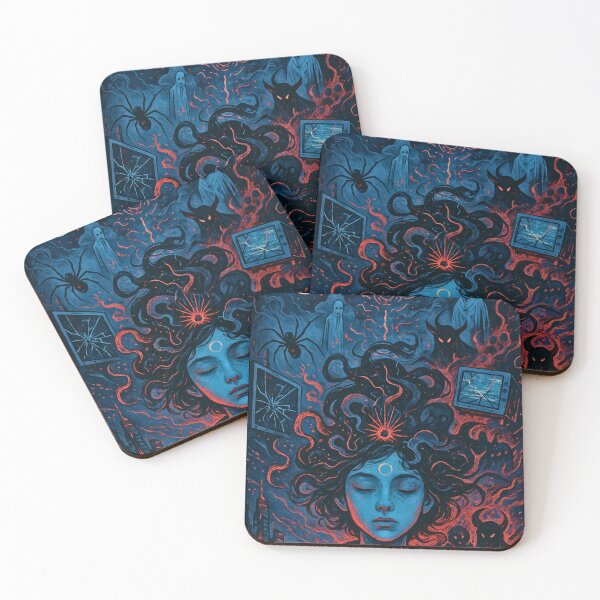 Item preview, Psychological Horror Notebook – Demons in Your Mind designed and sold by Anomaly 404 Error.