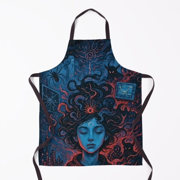 Item preview, Psychological Horror Notebook – Demons in Your Mind designed and sold by Anomaly 404 Error.