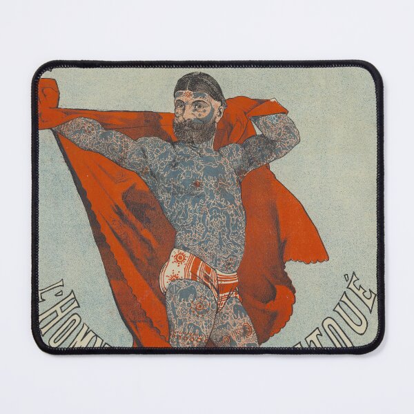 Item preview, Tattoed Man Advertisement Poster (1879) designed and sold by 19th Century in Color.