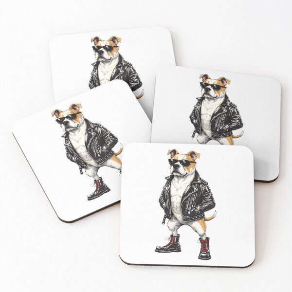 Item preview, Cool Dog in Leather Jacket | Biker Dog Illustration designed and sold by Senkov.