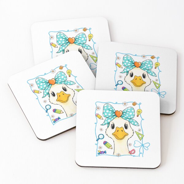 Item preview, Cute Goose with Bow Classroom Design | Whimsical Teacher Duck Illustration | Back to School Art designed and sold by MerryHillStudio.