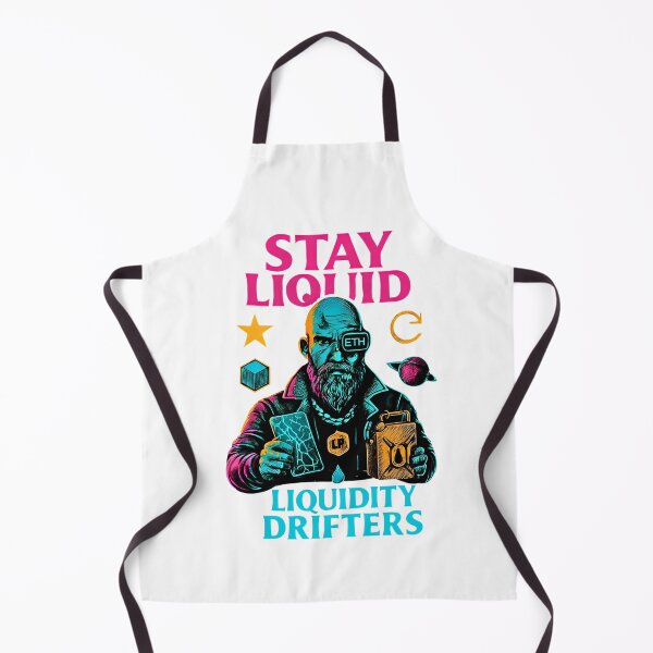 Item preview, Stay Liquid - Liquidity Drifters Insignia - DeFi Crypto Art - Bold Web3 Gear designed and sold by BitCrop.
