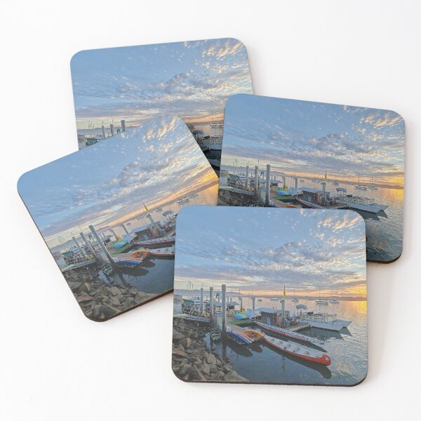 Item preview, Peaceful evening at Morro Bay Harbor designed and sold by Michael Rock Art.