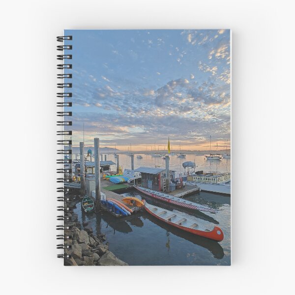 Item preview, Peaceful evening at Morro Bay Harbor designed and sold by Michael Rock Art.