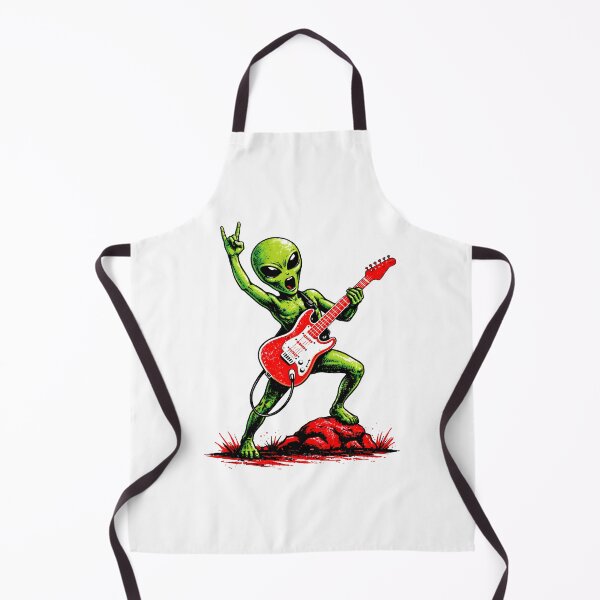 Item preview, Alien Rock Guitarist – Funny Space Rock Art designed and sold by Senkov.