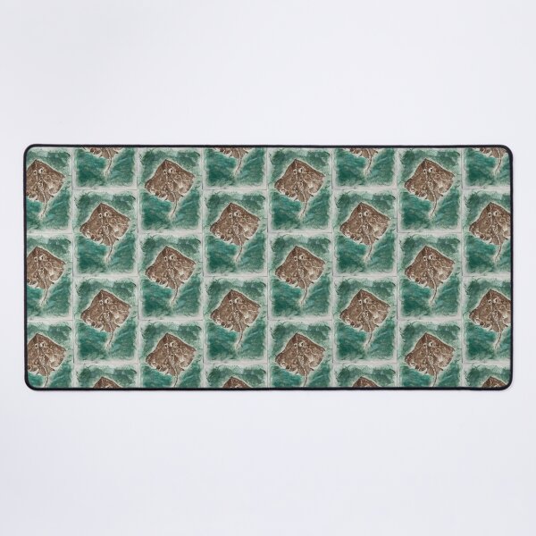 Item preview, Skate in the (Eel)grass Gyotaku designed and sold by emarinelife.