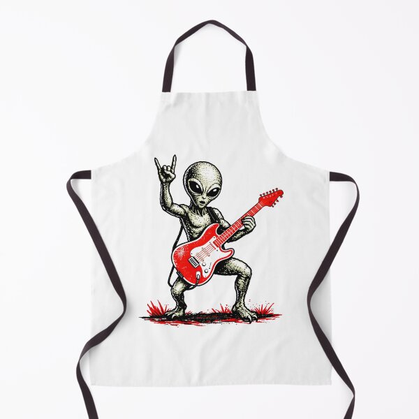 Item preview, Alien Rock Star – Sci-Fi Guitar Art Illustration designed and sold by Senkov.