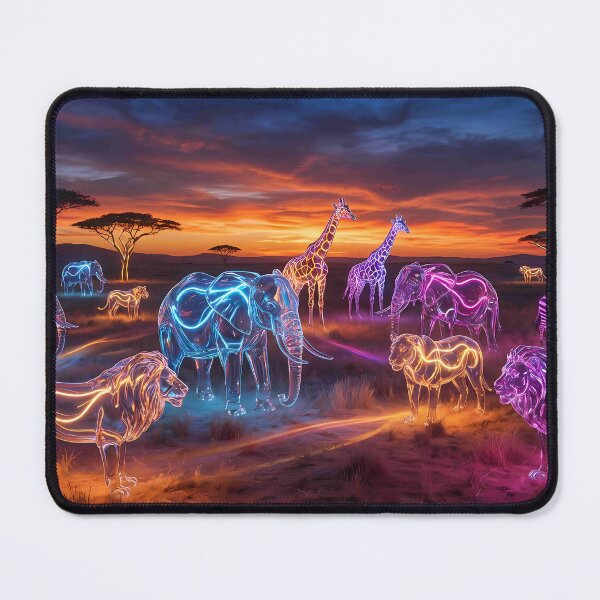 Item preview, Neon Spirits of the Savannah designed and sold by MoonzyArt.