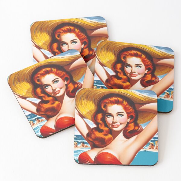 Item preview, Cute Vintage Summer Woman designed and sold by PulpVintage.