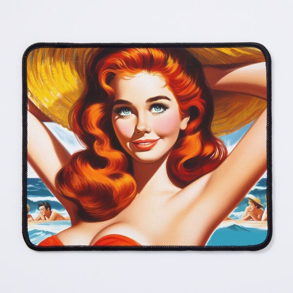 Item preview, Cute Vintage Summer Woman designed and sold by PulpVintage.