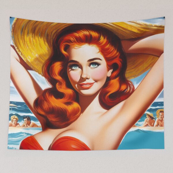 Item preview, Cute Vintage Summer Woman designed and sold by PulpVintage.