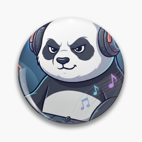 Item preview, Music Panda Vibes – Premium Chaotic Panda designed and sold by VibeCraftique.