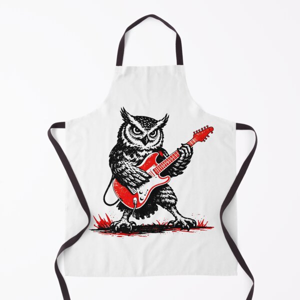 Item preview, Rock Owl Playing Electric Guitar designed and sold by Senkov.