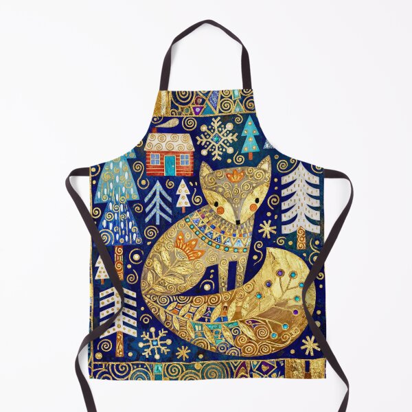 Item preview, Gustav Klimt Fox in Snowy Forest designed and sold by Vicky Brago-Mitchell®.