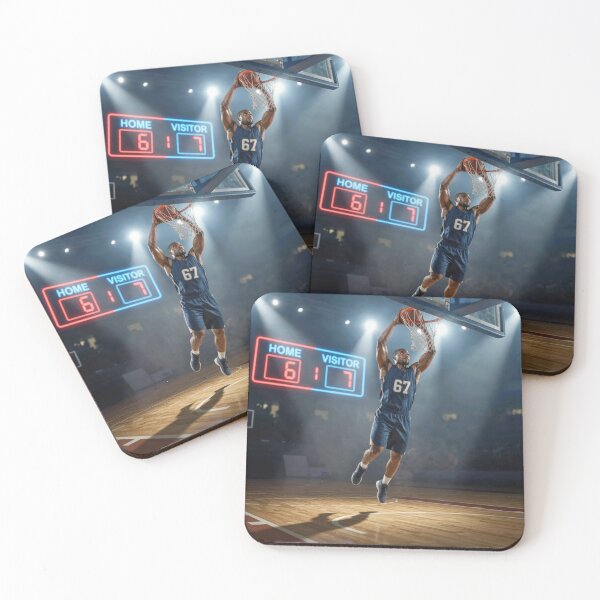 Item preview, Number 67 Basketball Player In a Jump Shot designed and sold by Maria Dryfhout.