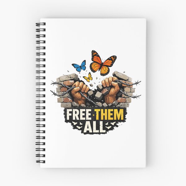 Item preview, Free Them All – Human Rights Protest Against Immigration Raids designed and sold by RetroPop23.