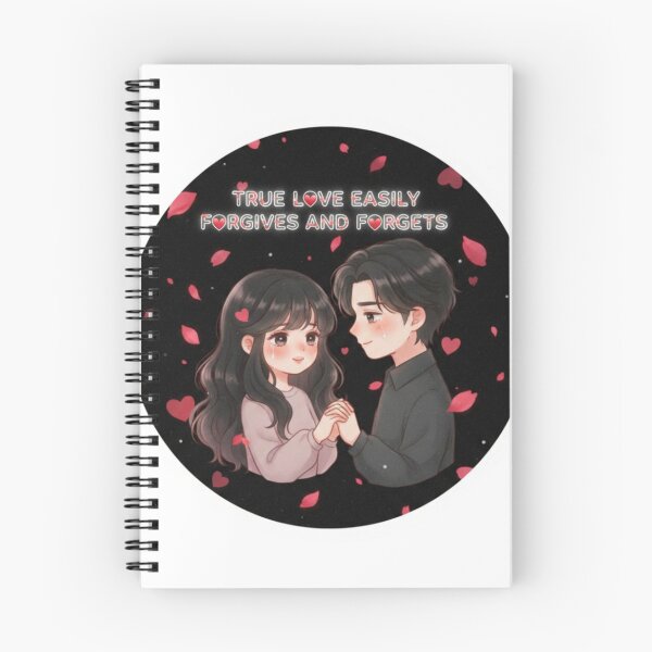 Item preview, True Love Easily Forgives and Forgets – Dark Anime Romance Sticker designed and sold by Imaginarium of Chaos falcon88 .