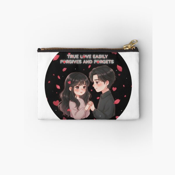 Item preview, True Love Easily Forgives and Forgets – Dark Anime Romance Sticker designed and sold by Imaginarium of Chaos falcon88 .