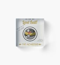 Retro Level Ball Acrylic Block