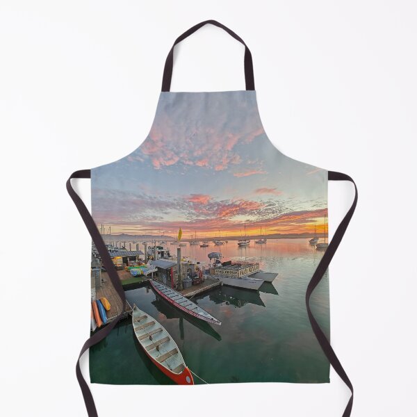 Item preview, Pink clouds over Morro Bay Harbor designed and sold by Michael Rock Art.