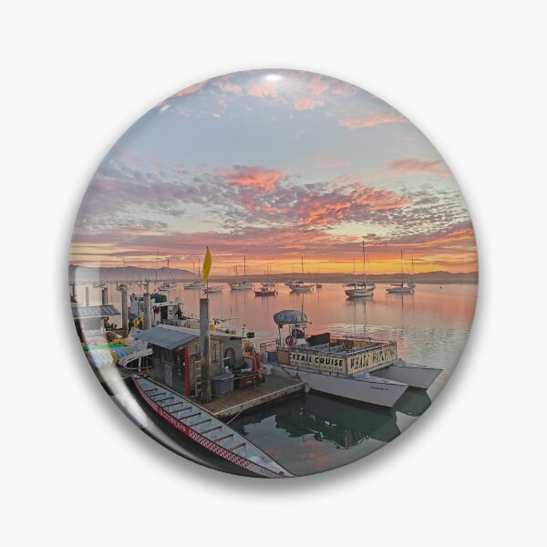 Item preview, Pink clouds over Morro Bay Harbor designed and sold by Michael Rock Art.
