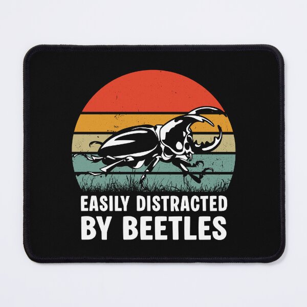 Item preview, Easily Distracted By Beetles - Vintage Retro Sunset Entomology Art designed and sold by Dmetalx Art Apparel.
