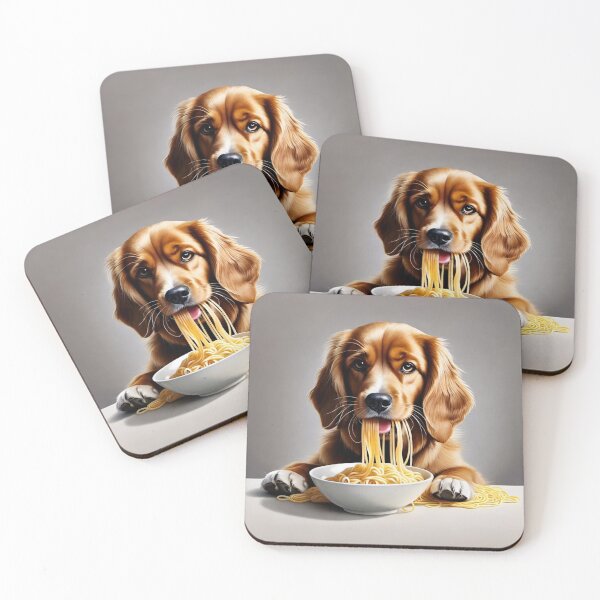 Item preview, Puppy Caught Mid-Spaghetti Moment designed and sold by CASASIS_MERCH.