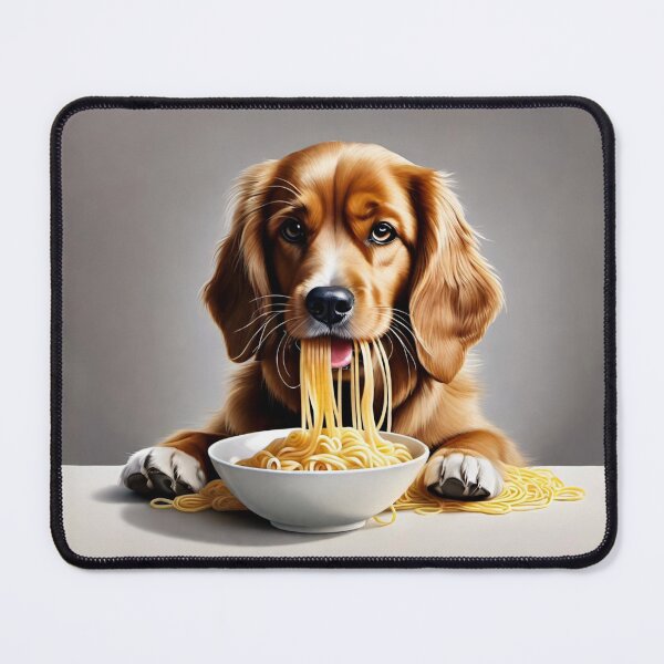 Item preview, Puppy Caught Mid-Spaghetti Moment designed and sold by CASASIS_MERCH.