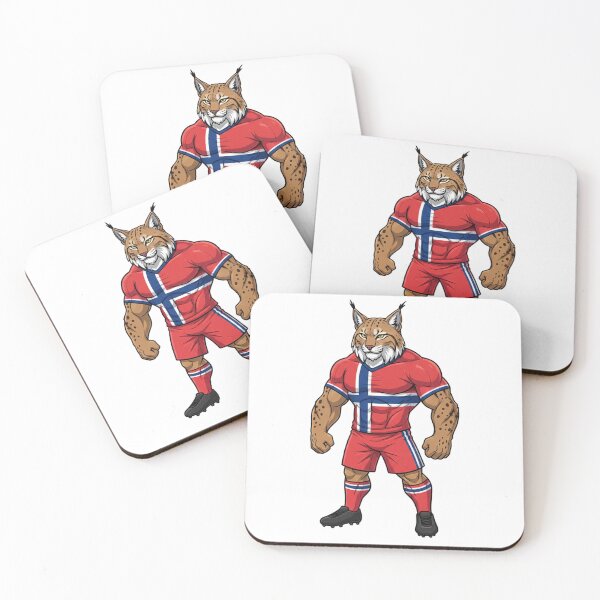 Item preview, Powerful Norwegian Lynx Football Mascot 2026 designed and sold by ArtByKatti.