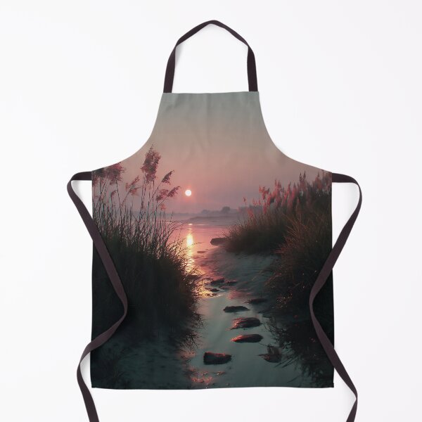 Item preview, Sunset Through Tall Grasses – Calm Wetland Serenity designed and sold by EK-World.