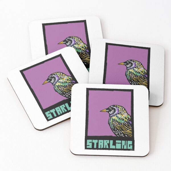Item preview, Bold Starling Wall Art Print – Modern British Bird Illustration for Contemporary Home Decor designed and sold by GWARTGB.