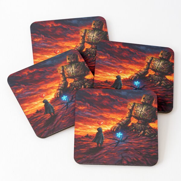 Item preview, Hope in the Ashes – Fantasy Golem & Lone Wanderer Art designed and sold by artearcade.