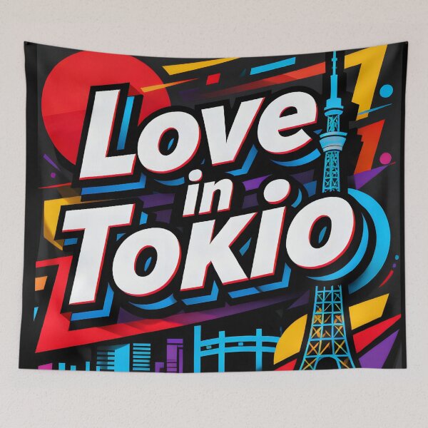 Item preview, Tokyo Night Tower Love in Tokio Graphic City designed and sold by FreeFromDefault.