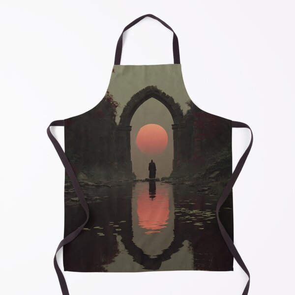 Item preview, Lone Wanderer at Blood Sunset – Gothic Arch Ruins designed and sold by EK-World.