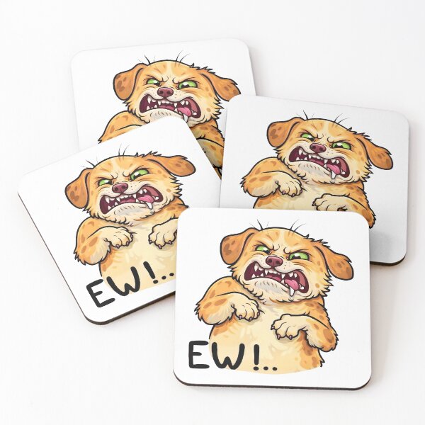 Item preview, EW!.. Angry Dog Reaction Sticker designed and sold by Senkov.