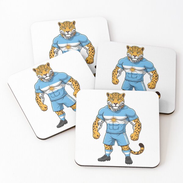 Item preview, Powerful Argentine Jaguar Football Mascot 2026 designed and sold by ArtByKatti.