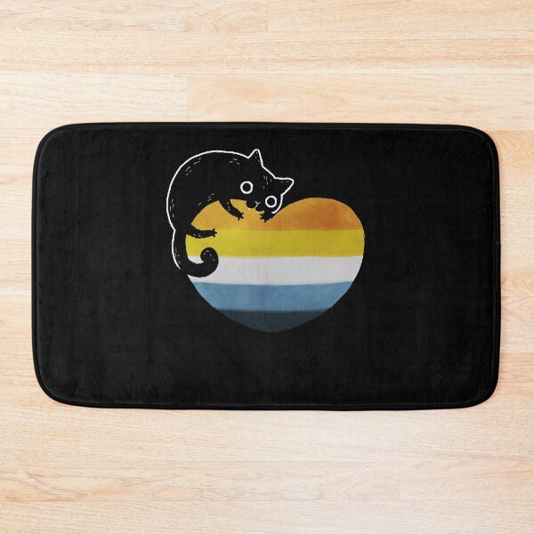 Item preview, Aroace Black Cat Heart LGBT Asexual Aromantic Pride Flag designed and sold by Clara Hollins.