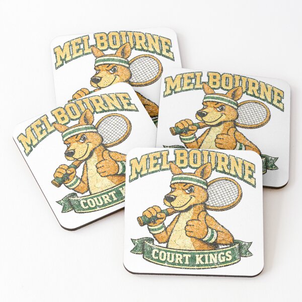 Item preview, Melbourne Court Kings - Vintage Aussie Tennis Kangaroo designed and sold by Tee Nook.
