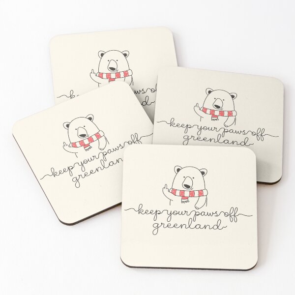 Item preview, Keep Your Paws Off Greenland T-Shirt - Swearing Polar Bear designed and sold by Nerd Shizzle.