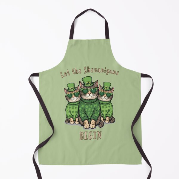 Item preview, St. Patrick Cats "LET THE SHENANIGANS BEGIN" designed and sold by BKDIGITALSHOP.